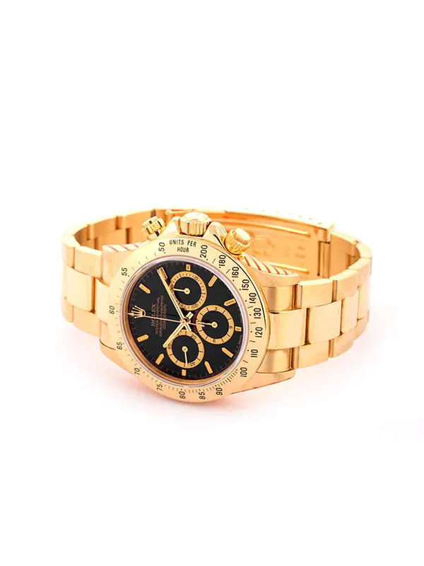 ROLEX DAYTONA 4 LINES DIAL SERVICE 2021 MOV ZENITH L SERIAL 40MM IN ORO GIALLO REF. 16528